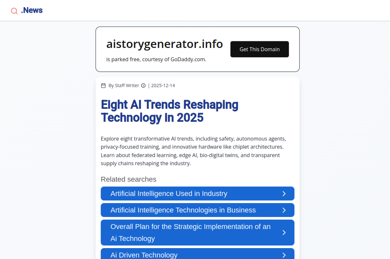 AI Story Generator screenshot