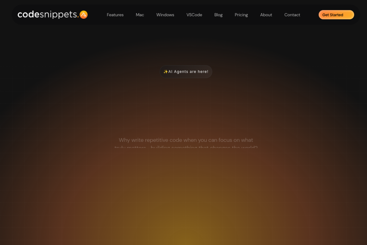 CodeSnippets screenshot