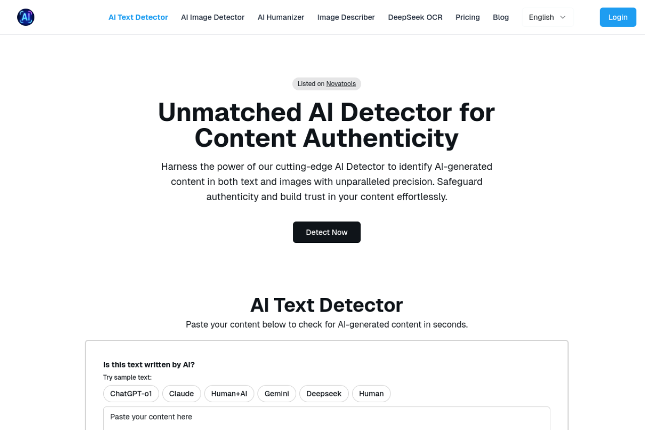 GPTDetect.AI 网站截图