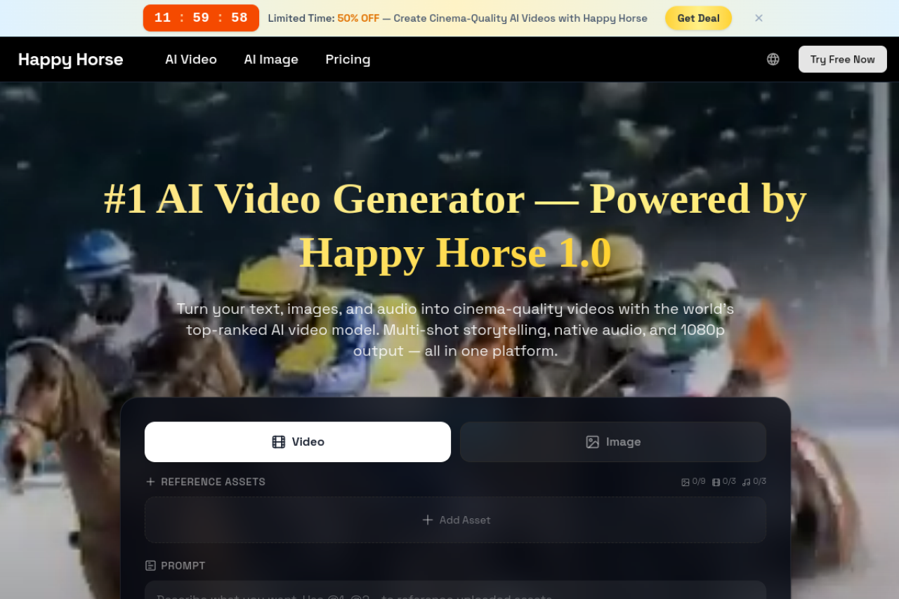 Happy Horse 网站截图