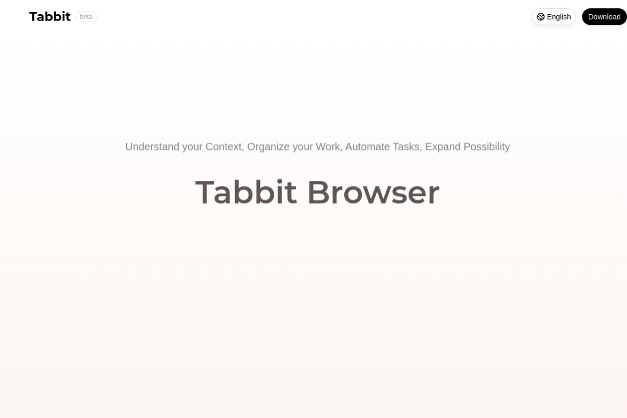 Tabbit Browser screenshot