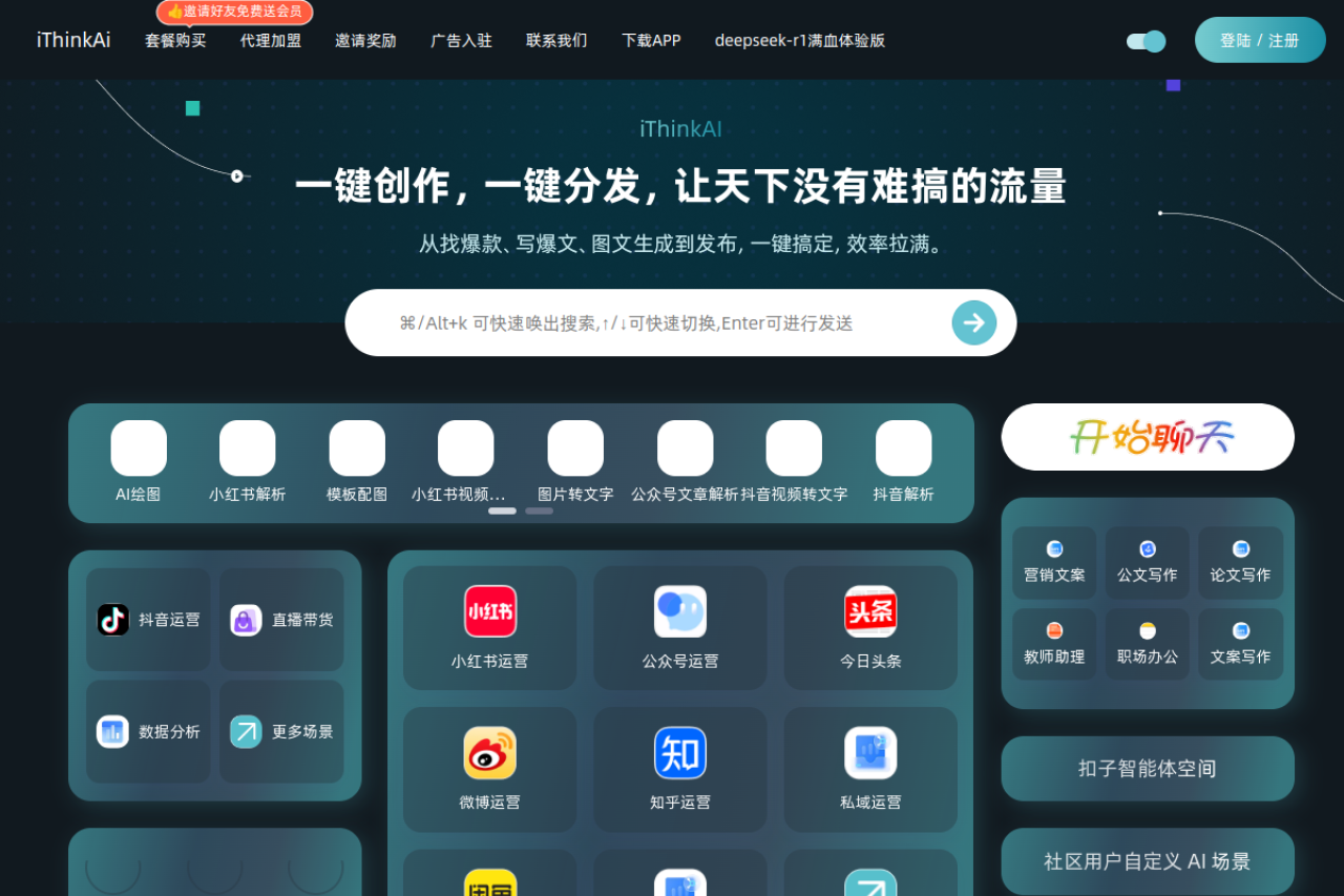 iThinkAi 网站截图