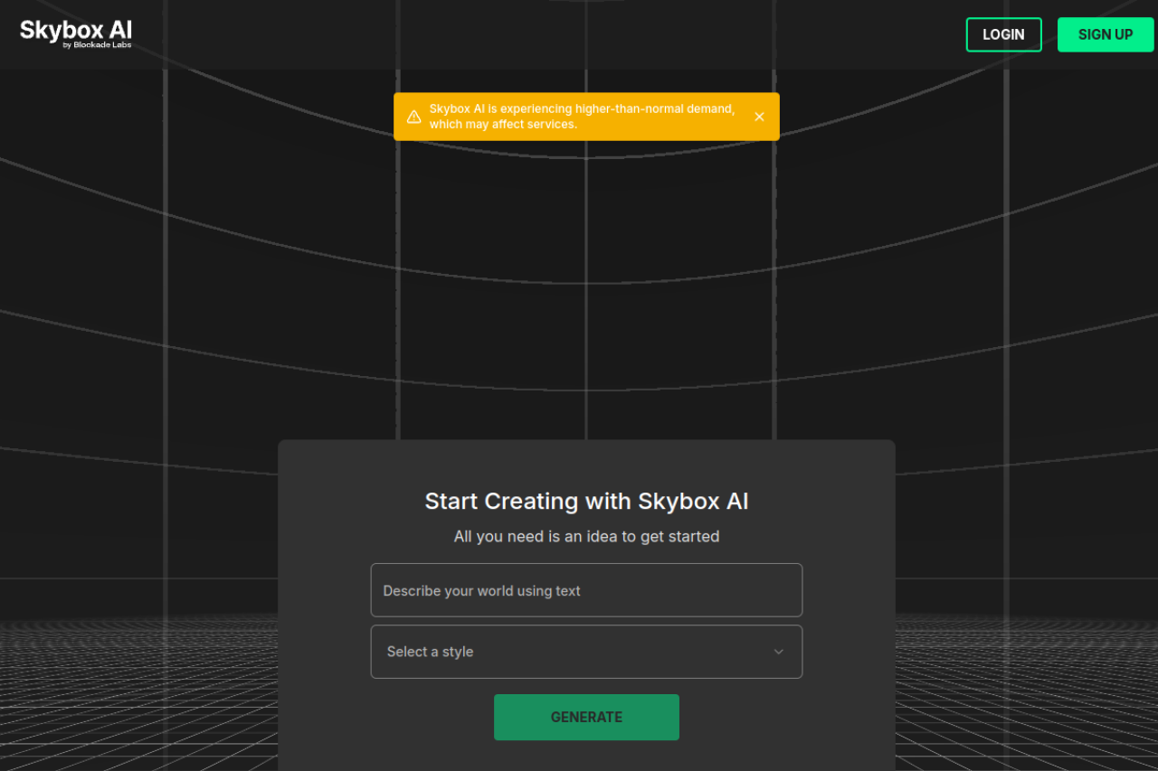 Skybox AI screenshot