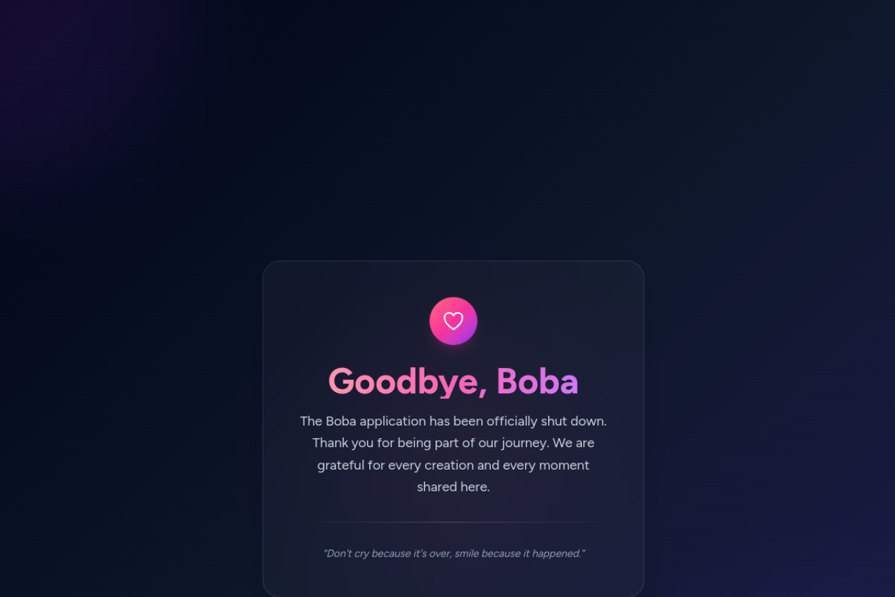 Boba 网站截图