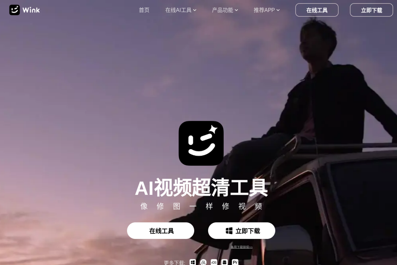 WinkStudio 网站截图