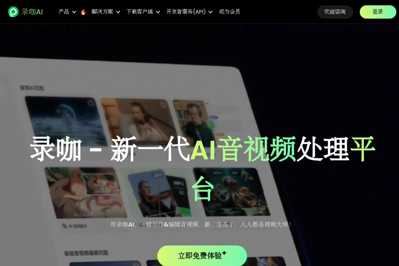 录咖 网站截图