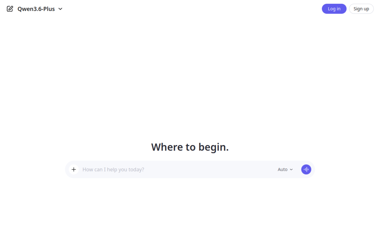 Qwen Chat 网站截图