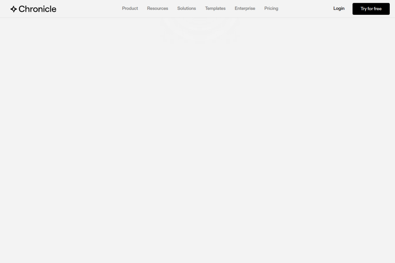 Chronicle 网站截图