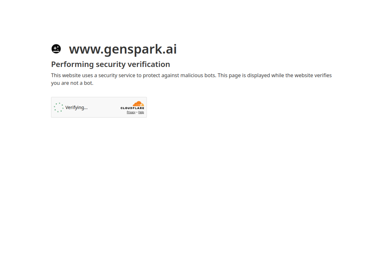 Genspark screenshot