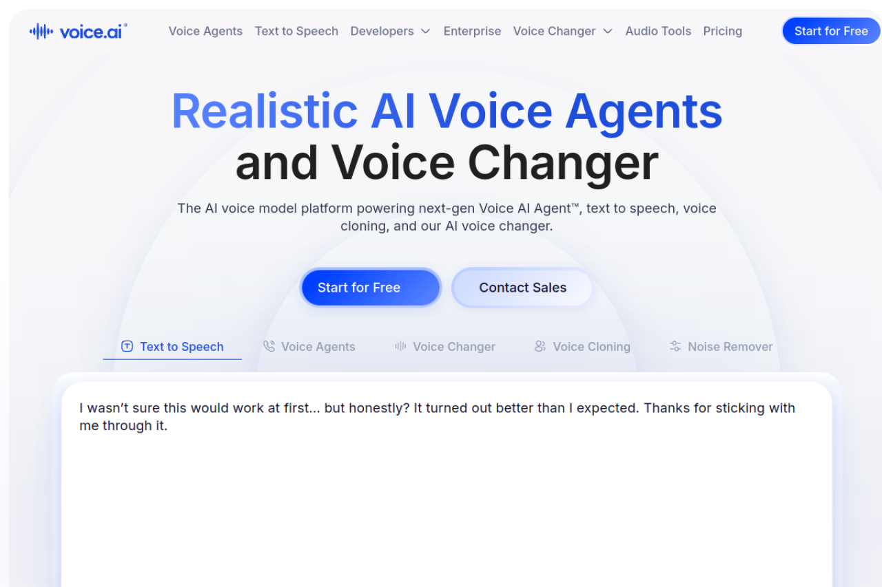 Voice.Ai 网站截图