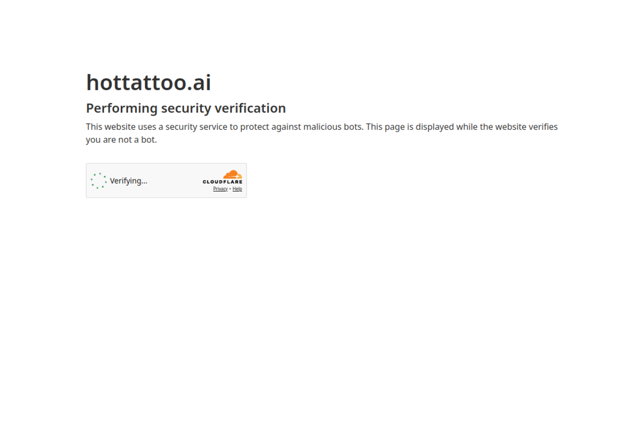 Hot Tattoo AI 网站截图